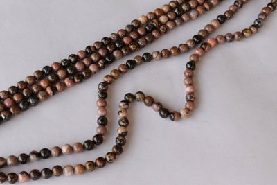 Rhodonite Beads, Natural Round Crystal Beads 4mm to 12mm