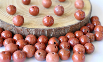 Red Jasper Beads, Natural Round Crystal Beads 4mm to 12mm