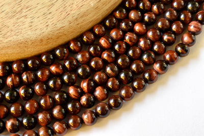 Red Tiger Eye Beads, Natural Round Crystal Beads 4mm to 12mm