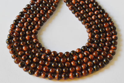 Red Tiger Eye Beads, Natural Round Crystal Beads 4mm to 12mm