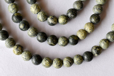 Seraphinite Beads, Natural Round Crystal Beads 4mm to 10mm