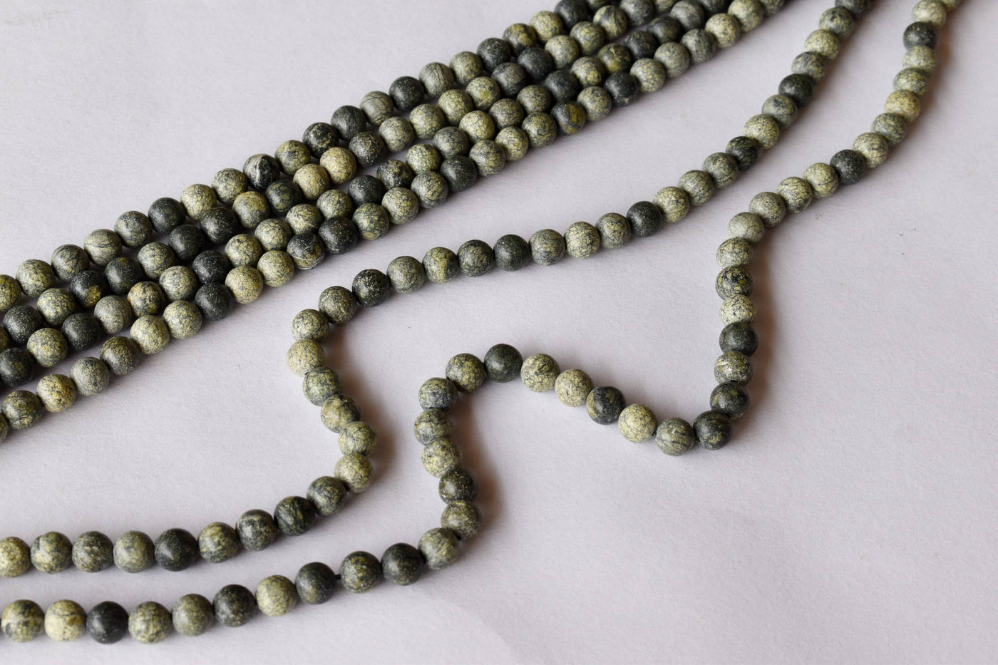 Seraphinite Beads, Natural Round Crystal Beads 4mm to 10mm