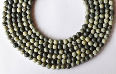 Seraphinite Beads, Natural Round Crystal Beads 4mm to 10mm