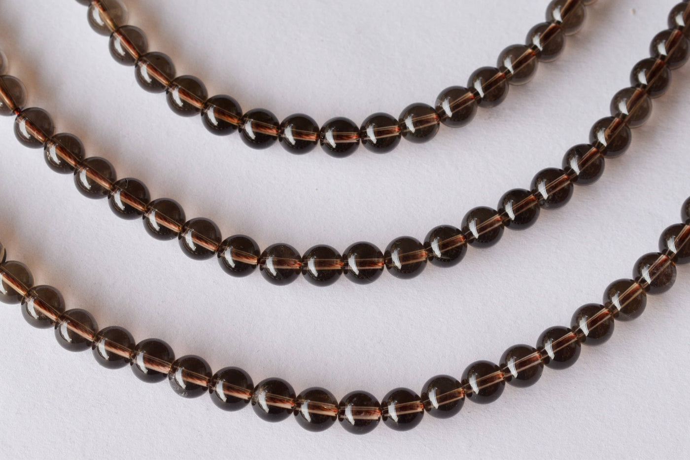 Smokey Quartz Beads, Natural Round Crystal Beads 4mm to 12mm