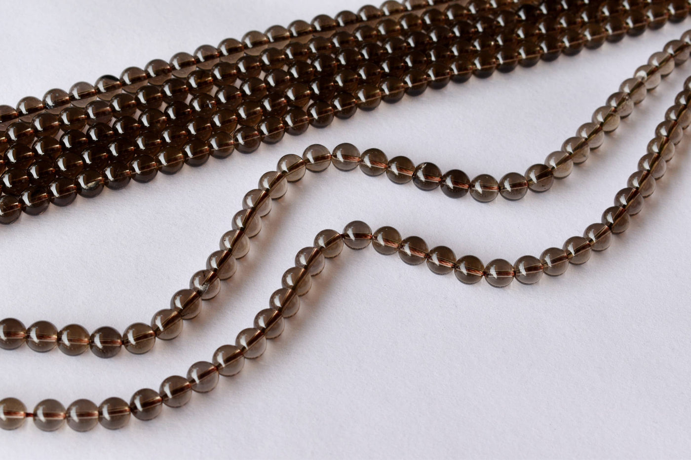 Smokey Quartz Beads, Natural Round Crystal Beads 4mm to 12mm