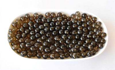 Smokey Quartz Beads, Natural Round Crystal Beads 4mm to 12mm