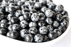 Obsidienne noire flocon de neige A Grade 4mm, 6mm, 8mm, 10mm, 12mm Perles rondes