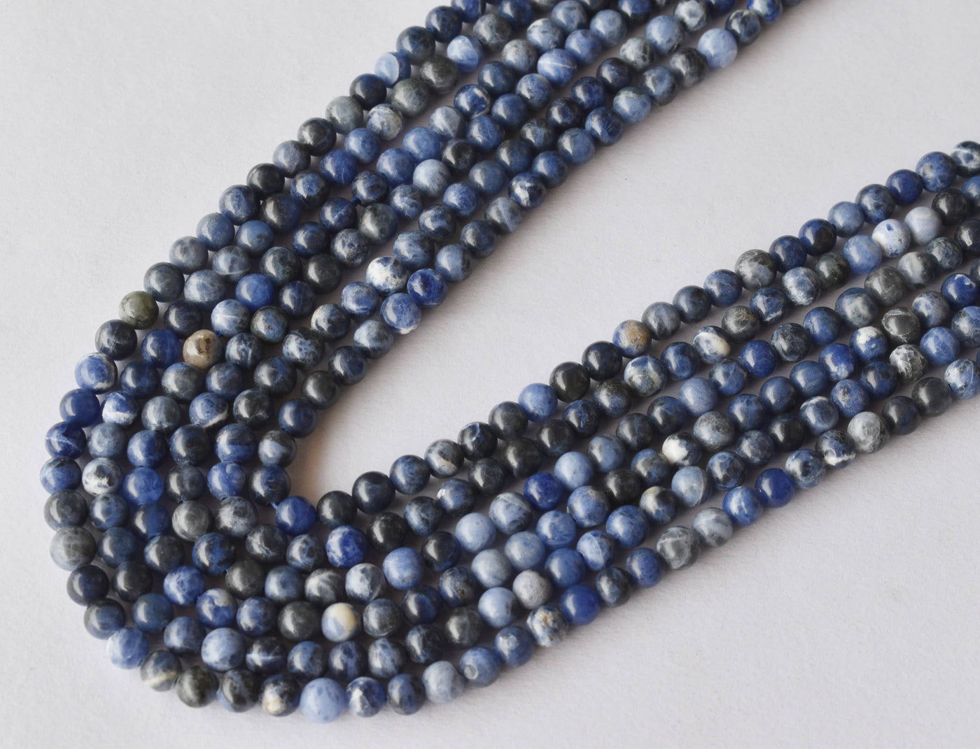 Sodalite Beads, Natural Round Crystal Beads 4mm to 12mm