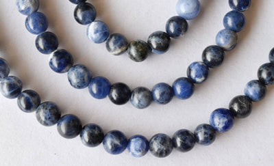 Sodalite Beads, Natural Round Crystal Beads 4mm to 12mm