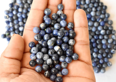 Sodalite Beads, Natural Round Crystal Beads 4mm to 12mm