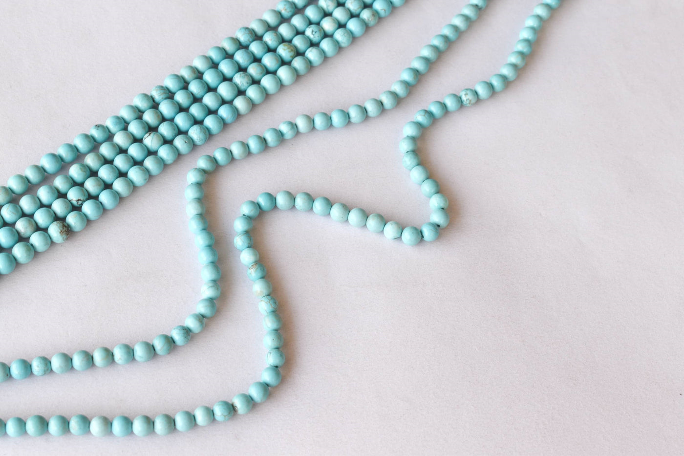 Turquoise Howlite Beads, Natural Round Crystal Beads 4mm to 10mm