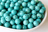 Turquoise Howlite Beads, Natural Round Crystal Beads 4mm to 10mm