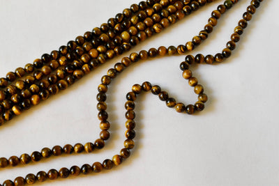 Tiger Eye Beads, Natural Round Crystal Beads 4mm to 16mm