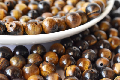 Tiger Eye Beads, Natural Round Crystal Beads 4mm to 16mm