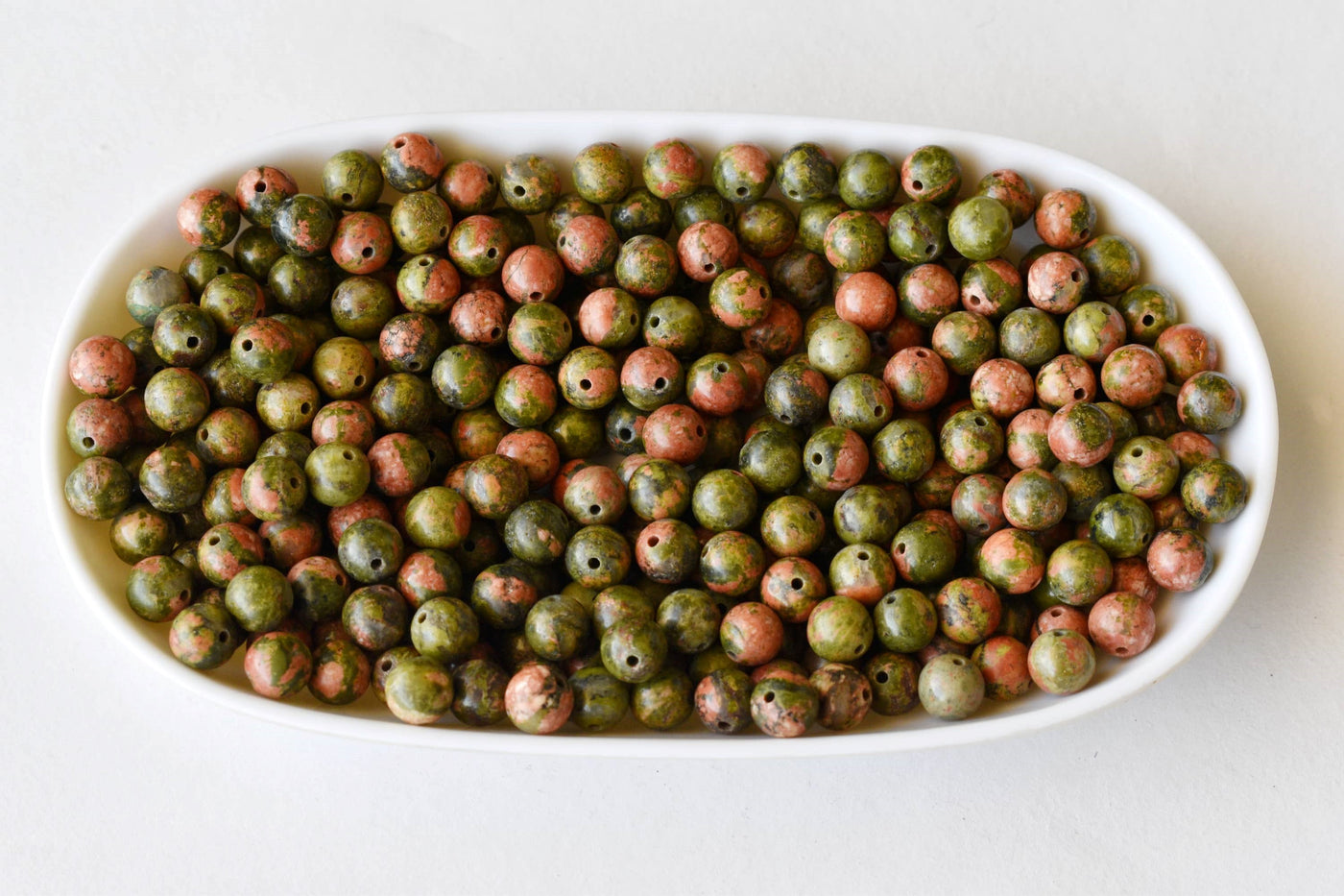 Unakite Beads, Natural Round Crystal Beads 4mm to 12mm