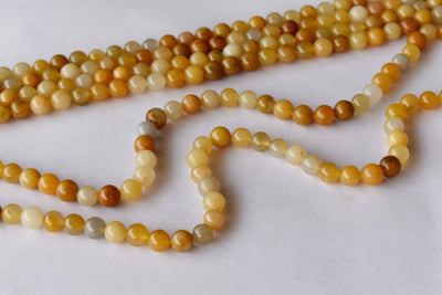 Yellow Aventurine Beads, Natural Round Crystal Beads 4mm to 10mm