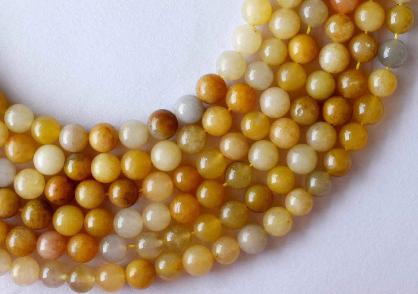 Yellow Aventurine Beads, Natural Round Crystal Beads 4mm to 10mm