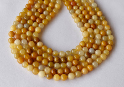 Yellow Aventurine Beads, Natural Round Crystal Beads 4mm to 10mm