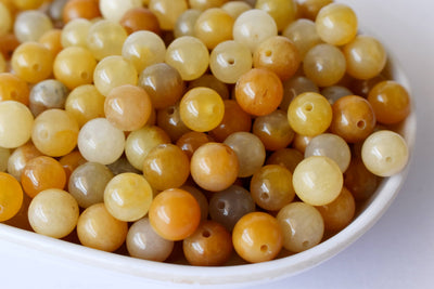 Yellow Aventurine Beads, Natural Round Crystal Beads 4mm to 10mm