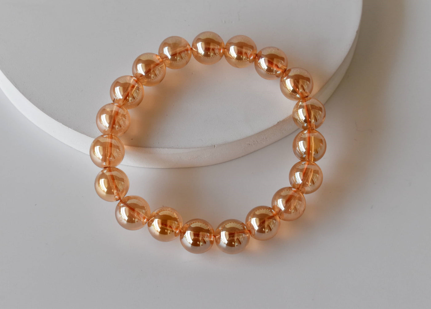 Aura Quartz Citrine Bracelet (Luck And Good Fortune)