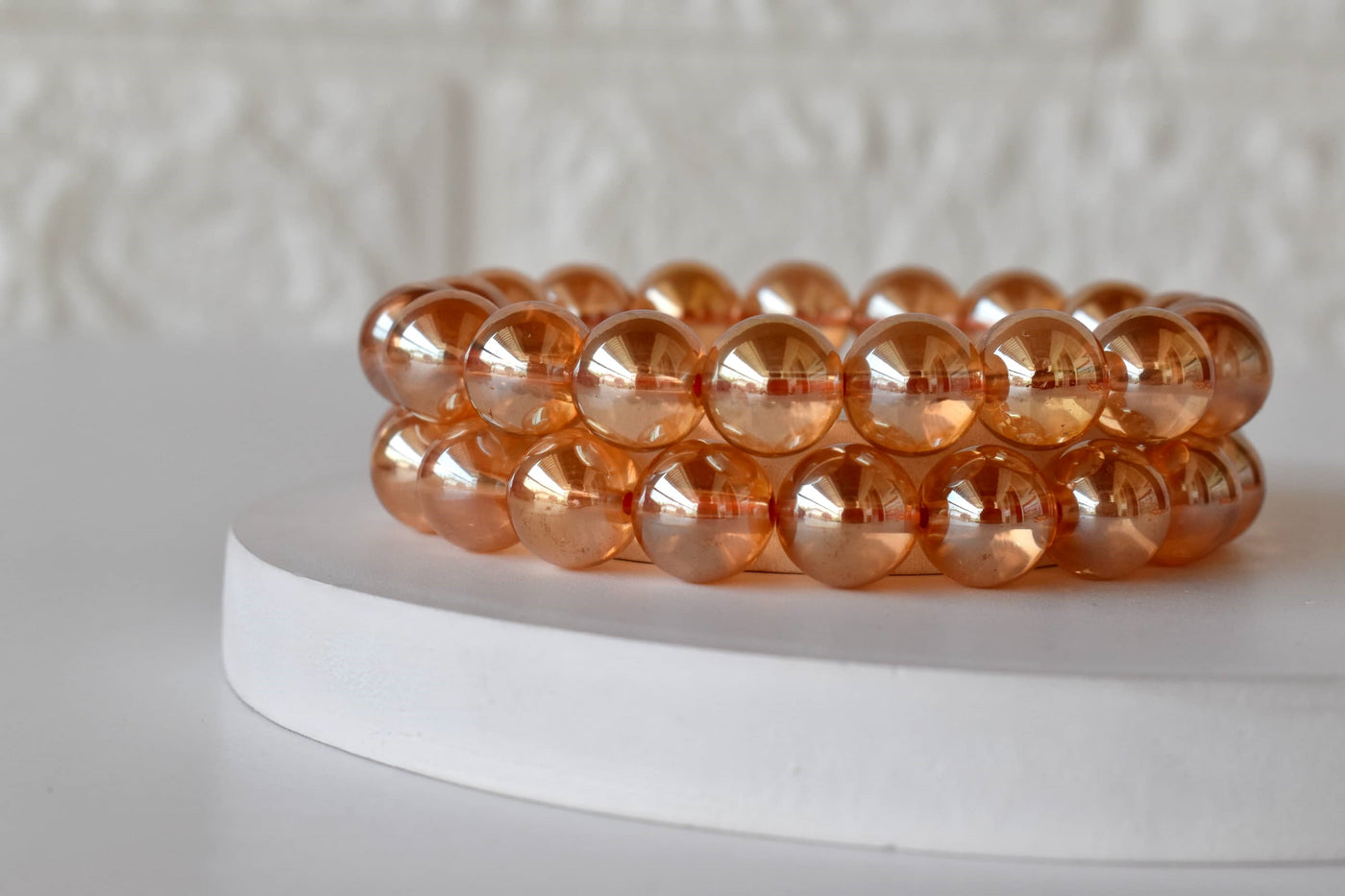 Aura Quartz Citrine Bracelet (Luck And Good Fortune)