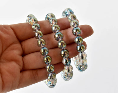 Aura Quartz Labradorite Bracelet (Synchronicity and Intuition)