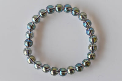 Aura Quartz Labradorite Bracelet (Synchronicity and Intuition)