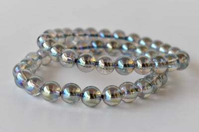 Aura Quartz Labradorite Bracelet (Synchronicity and Intuition)