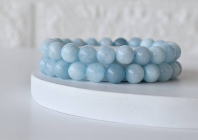 Aquamarine  Bracelet (Protection and Anxiety Relief)