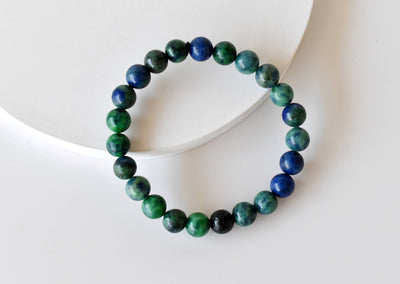 Azurite Malachite Bracelet(Insight and Self-Discipline)