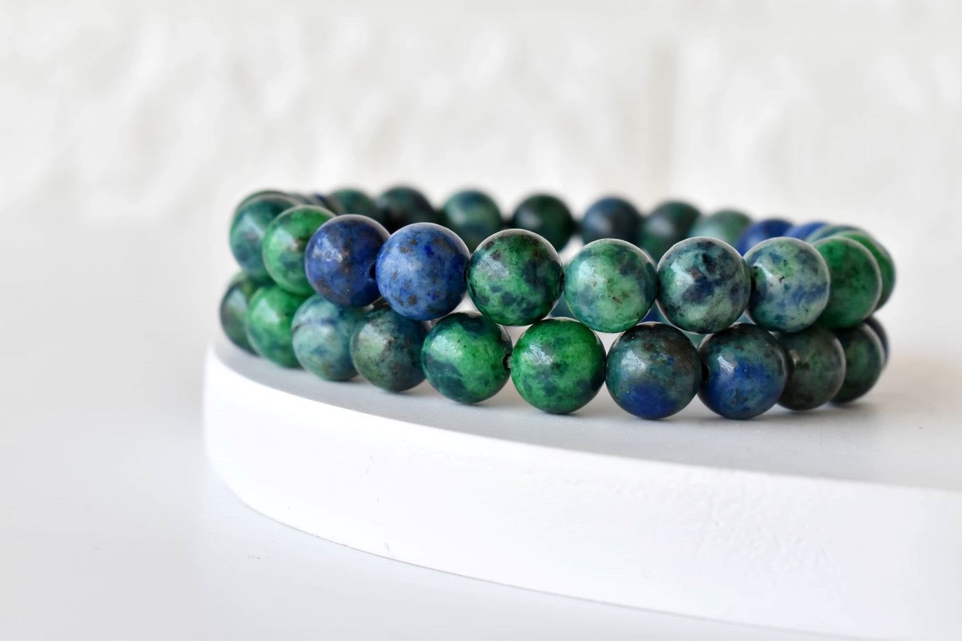 Azurite Malachite Bracelet(Insight and Self-Discipline)