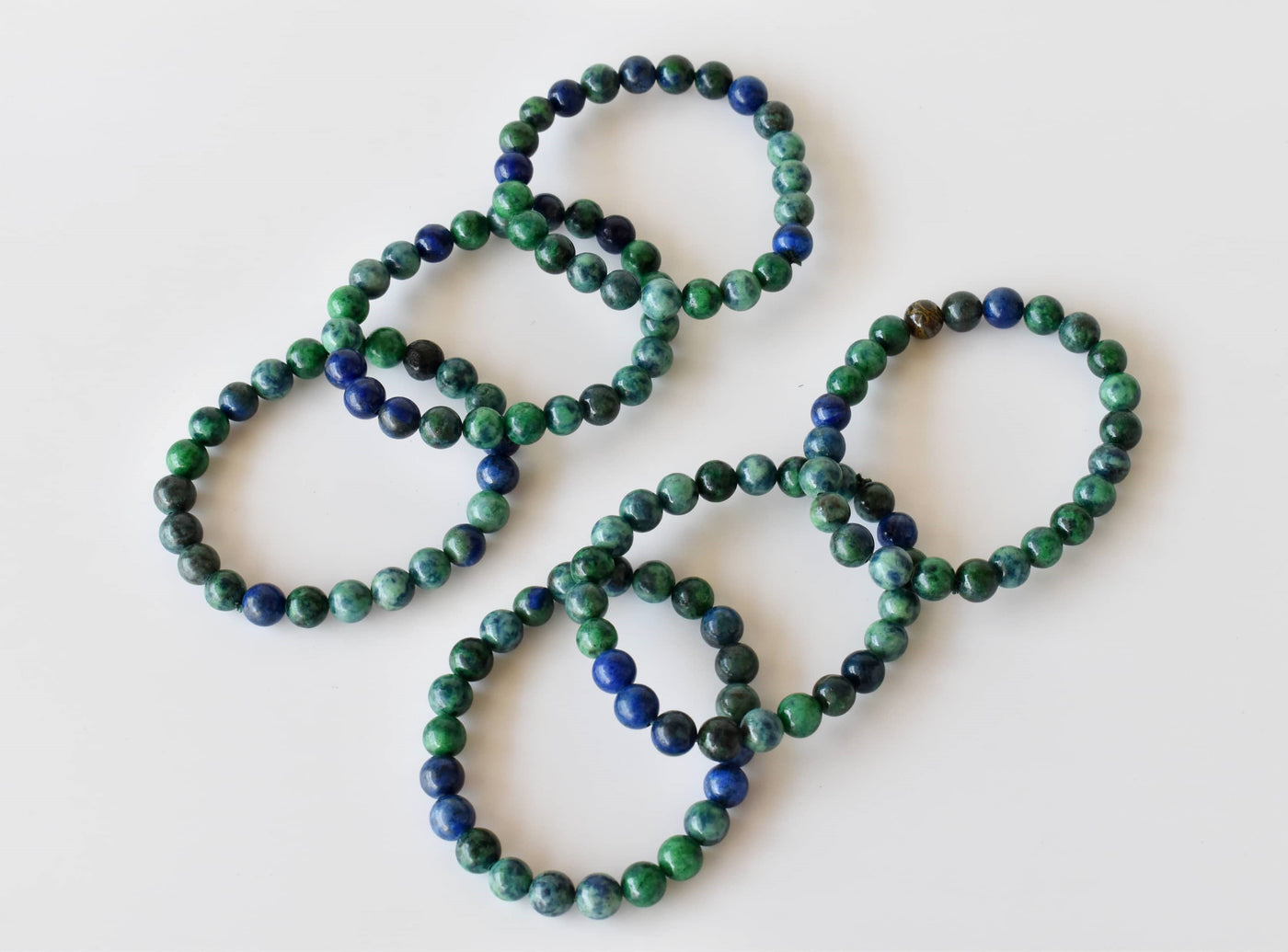 Azurite Malachite Bracelet(Insight and Self-Discipline)