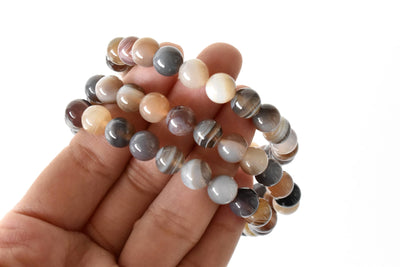 Botswana Agate Bracelet (Alignment With The Higher Self and Inspiration)