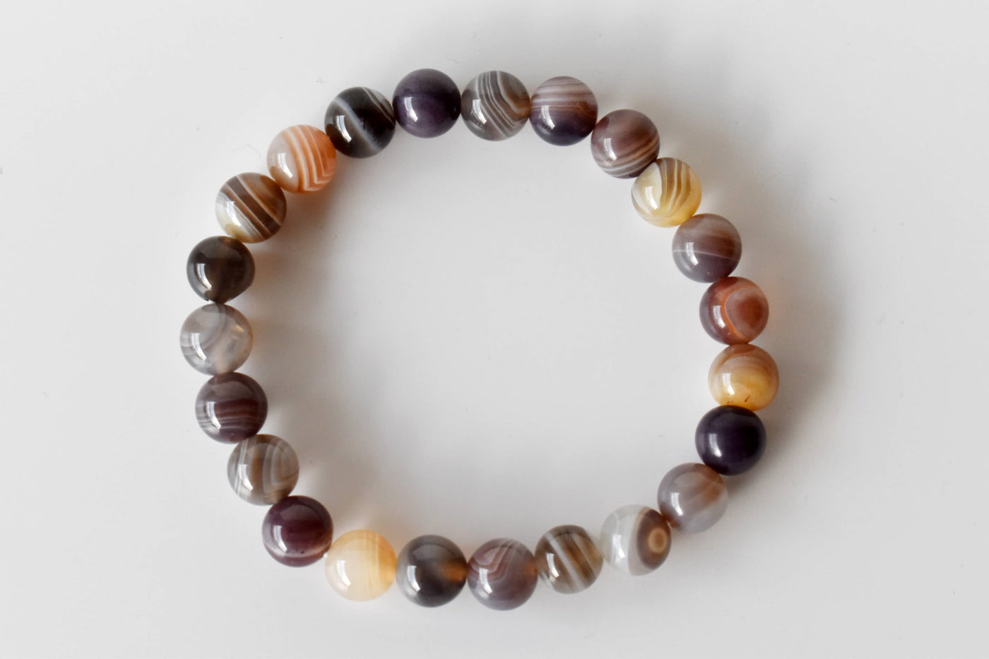 Botswana Agate Bracelet (Alignment With The Higher Self and Inspiration)