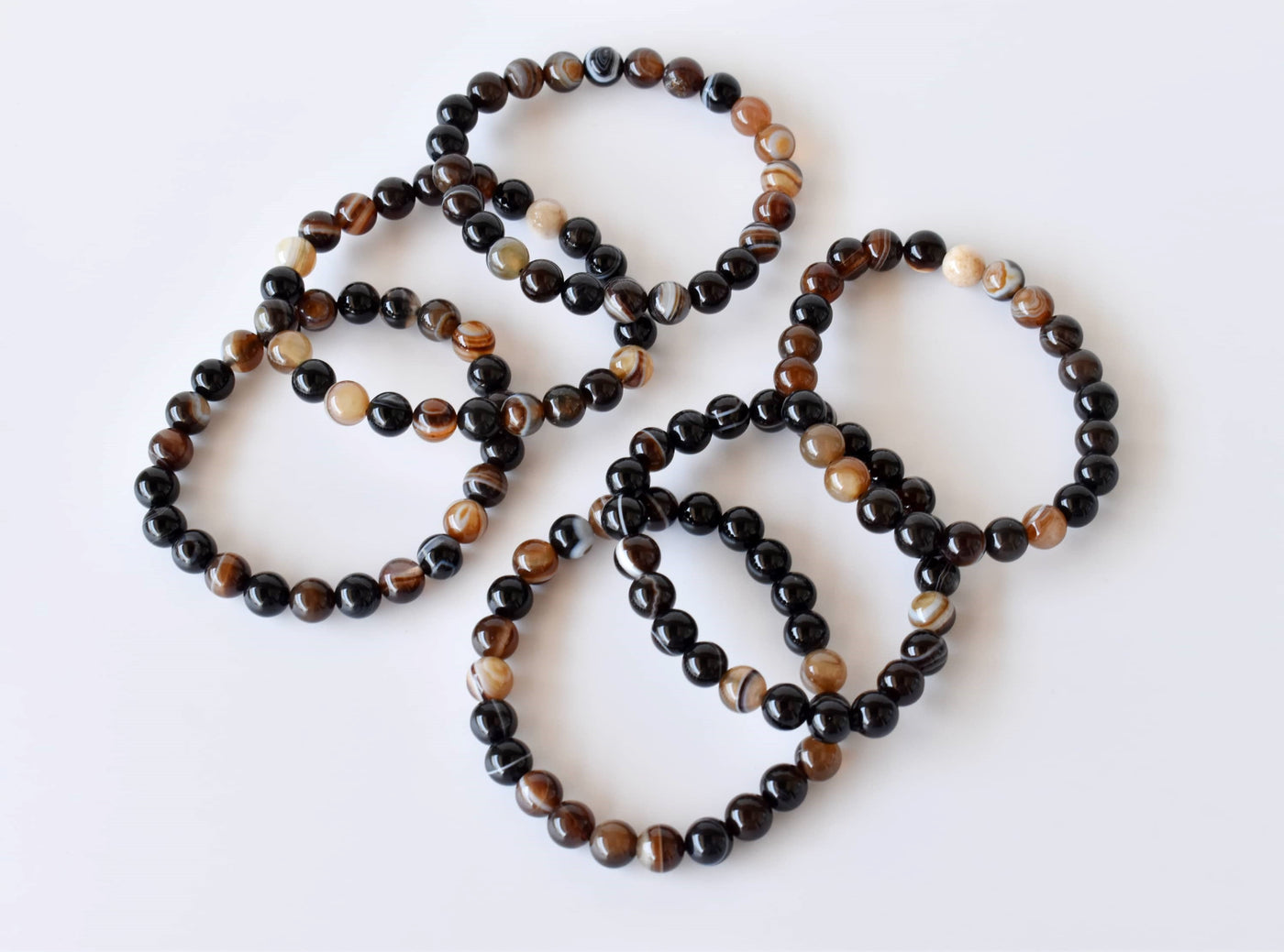 Black Sulemani Agate Bracelet (Luck And Good Fortune)