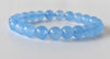 Bracelet Calcédoine 6MM, 8MM, 10MM D Bracelet Perle Ronde, Bracelet Pierres Précieuses Pierres de Guérison