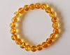 Bracelet en citrine chauffée 4MM, 6MM,8MM, 10MM, 12MM Bracelet en cristal perlé rond