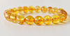 Bracelet en citrine chauffée 4MM, 6MM,8MM, 10MM, 12MM Bracelet en cristal perlé rond