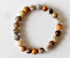 Crazy Lace Agate Bracelet 4MM, 6MM, 8MM, 10MM, 12MM Un Bracelet de perles rondes, Bracelet de pierres précieuses Pierres de guérison