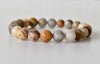 Crazy Lace Agate Bracelet 4MM, 6MM, 8MM, 10MM, 12MM Un Bracelet de perles rondes, Bracelet de pierres précieuses Pierres de guérison