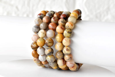 Crazy Lace Agate Bracelet (Purification and Chakra Cleansing)