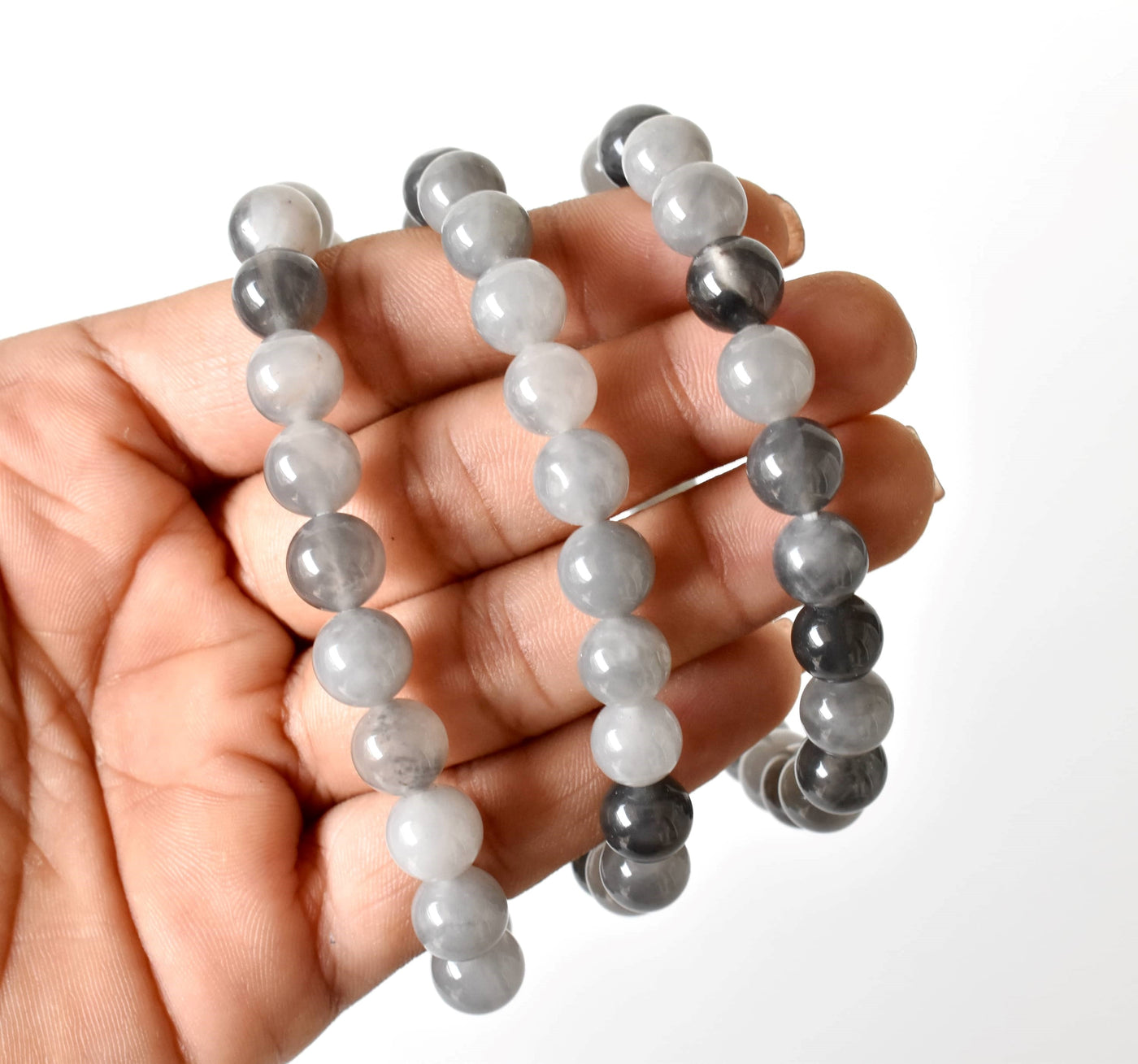 Cloudy Quartz Bracelet (Grounding and Support)