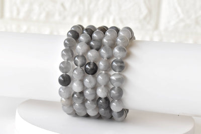 Cloudy Quartz Bracelet (Grounding and Support)