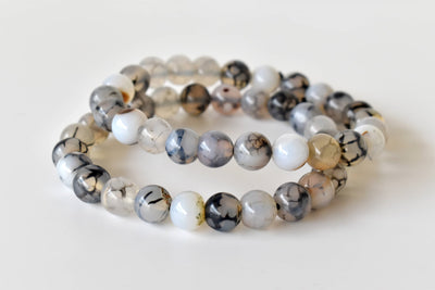 Dragon Vein Agate Bracelet (Courage and Self-Confidence)