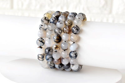 Dragon Vein Agate Bracelet (Courage and Self-Confidence)