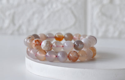 Flower Carnelian Crystal Bracelet