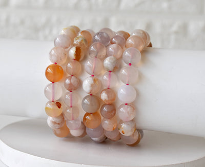 Flower Carnelian Crystal Bracelet