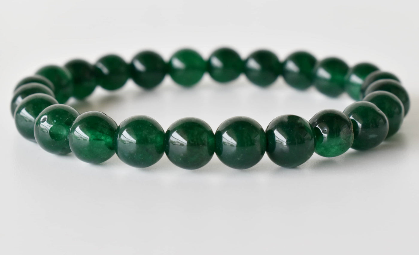 Green Jade Bracelet (Wisdom, Balance)