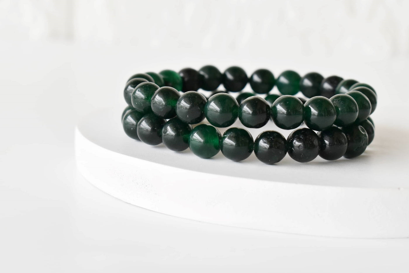 Green Jade Bracelet (Wisdom, Balance)