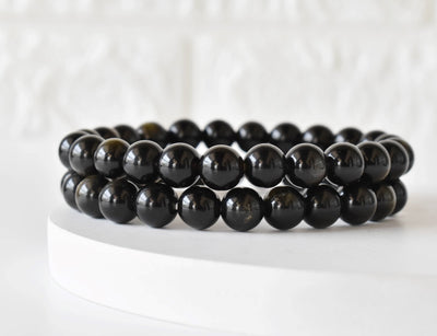 Golden Obsidian Bracelet (Trauma and Releases Imbalances, Negative Energies)